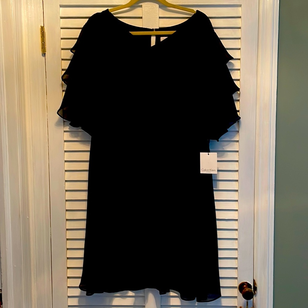 Calvin Klein Cocktail Dress.   Black
